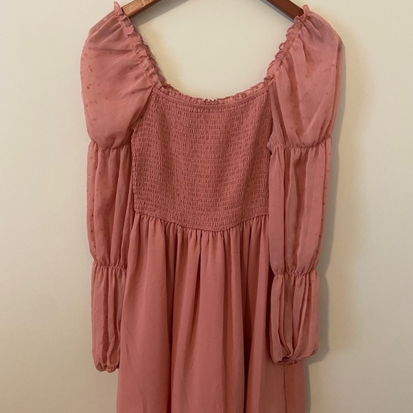 blush smocked mini dress! so cute!! - Picture 2 of 5